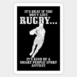 Rugby Smart People Sport Funny Rugby Player Sticker